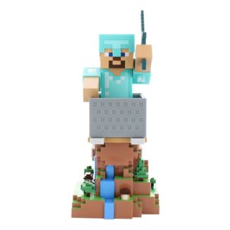 Steve in Diamond Armour Cable Guy Minecraft