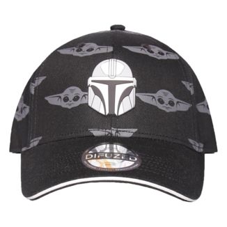Baseball Cap Mandalorian Helmet and Grogu Star Wars The Mandalorian