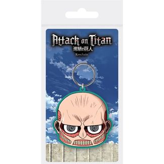 Colossal Titan Face Keychain Attack on Titan