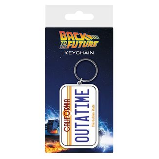 Back To The Future License Plate Keychain