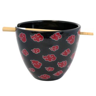 Akatsuki Ramen Bowl with Chopsticks Naruto Shippuden