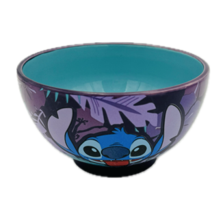 Stitch Purple Flowers Bowl Disney 600 ml 