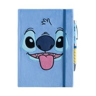 Cuaderno Tapa Felpa A5 Premium con Boligrafo Stitch Lilo & Stitch Disney