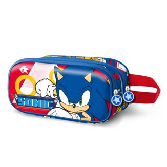 Estuche Portatodo Doble 3D Sonic The Hedgehog