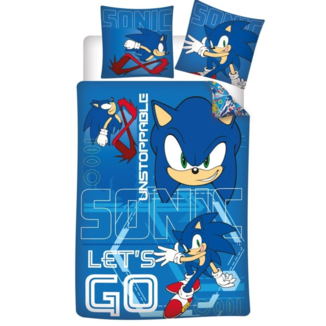 Let's Go Sonic The Hedgehog Duvet Cover 140 x 200 cms