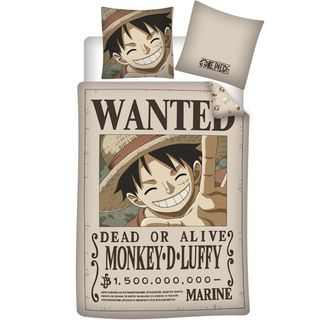 Wanted Monkey D Luffy Duvet Cover One Piece 140 x 200 cm
