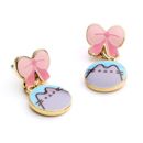 Pendientes Pusheen Lazo Rosa