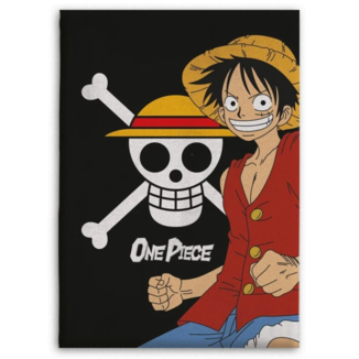 Monkey D. Luffy & Mugiwara Jolly Roger Sherpa Blanket One Piece 110 x 150 cms