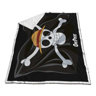 Straw Haw Crew Skull Sherpa Blanket One Piece 130 x 170 cms