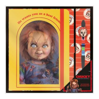 Set Papelería Chucky Muñeco Diabólico 2 piezas