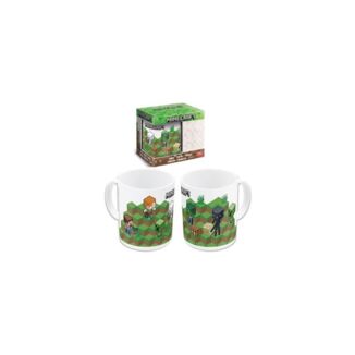 Taza Blanca Campo Minecraft 325 ml