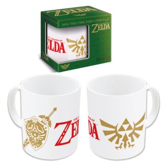 Taza Blanca Escudo Trifuerza The Legend of Zelda 325 ml