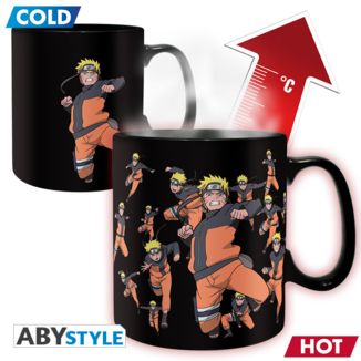 Shadow Clone Technique Kage Bunshin no Jutsu Uzumaki Naruto Shippuden Heat Change Mug 460 ml