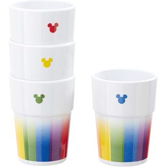 Mickey Mouse Rainbow Cups Pack 4 Disney