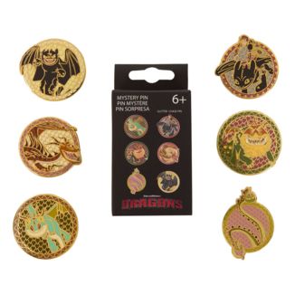 Pin Esmaltado Blind Box Dragones Dreamworks Loungefly (Aleatorio)