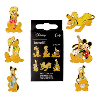 Pin Esmaltado Blind Box Pluto 95 Aniversario Disney Loungefly (Aleatorio)