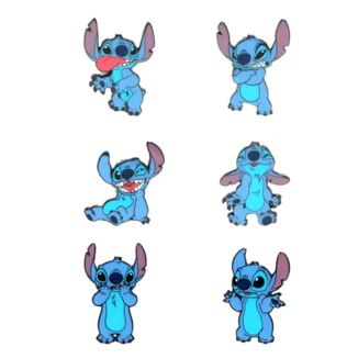 Poses Lilo & Stitch Enamel Pins Blind Box Disney Loungefly (Random)