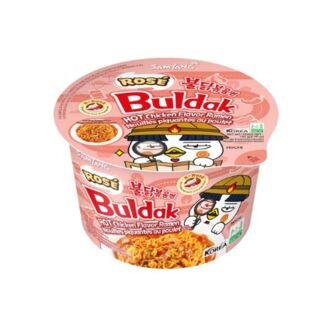 Bol Ramen Buldak Noodles Instantáneos Sabor Pollo Rosé Samyang 105 g