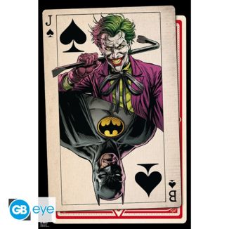 Playing Card Joker & Batman Poster DC Comics 91,5 x 61 cms