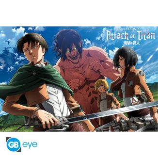  Ready to fight! Attack on Titan Poster 91.5 x 61 cms