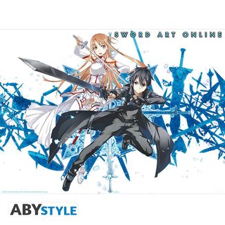Poster Asuna & Kirito Sword Art Online SAO 52 x 38 cms