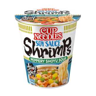 Peppery Shoyu Soup Ramen Noodles Nissin 63 gr