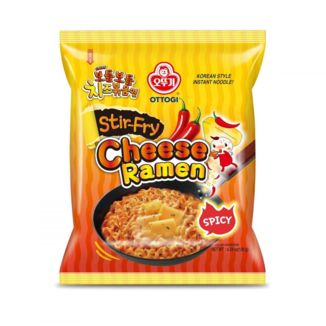 Ramen Noodles Salteado Instantáneo Sabor Queso Picante Ottogi 130 g