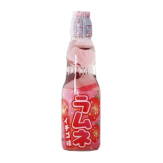 Hata Kosen Ramune Strawberry Flavor Drink 200 ml