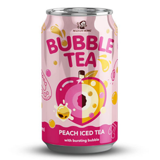 Bubble Tea Madam Hong soft drink peach flavour
