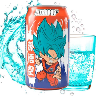 Strawberry & Banana Son Goku Dragon Ball Super Bubble Tea Drink ULTRAPOP 330 ml