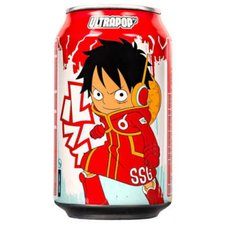 Strawberry Lemonade Monkey D. Luffy One Piece Bubble Tea Drink ULTRAPOP 330 ml