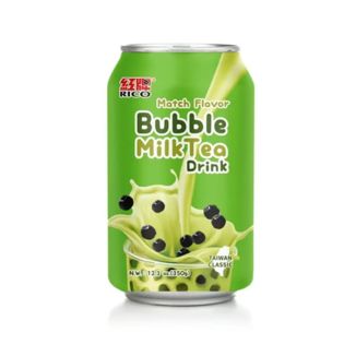 Matcha with Tapioca Bubble Tea Soft Drink RICO 340 ml