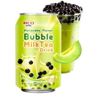 Melon with Tapioca Bubble Tea Soft Drink RICO 340 ml