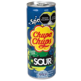 Chupa Chups Sparkling Blueberries Flavour Soft Drink 250ml