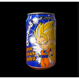 Refresco Dragon Ball Super Son Goku SSJ3 Ocean Bomb sabor uva blanca