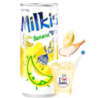 Banana Milkis Soft Drink Lotte 250 ml