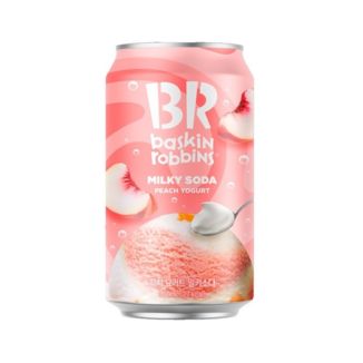 Refresco Milky Soda Sabor Yogurt Melocotón Baskin Robins 350 ml