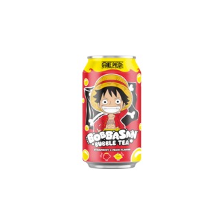 One Piece Bubble Tea soft drink Strawberry & Peach Flavour