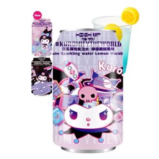 Lemon Mochi Ramune Soft Drink Kuromi Sanrio HIGH UP Special Edition 330 ml