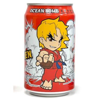 Street Fighter Ocean Bomb Ken Soft Drink White Grape Flavor