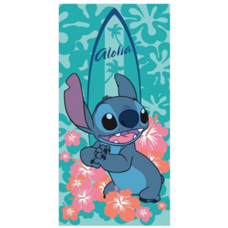 Aloha Flower Towel Beach Lilo & Stitch Disney 140 x 70 cms