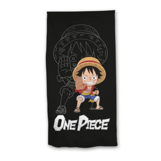 Monkey D. Luffy Chibi One Piece Towel 140 x 70 cms