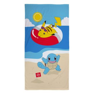 Summer Pikachu & Squirtle Towel Pokémon 140 x 70 cm