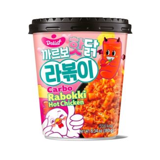 Topokki Rapokki Instantáneo Sabor Carbonara Picante Delief 180 g