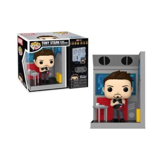 Tony Stark in Workshop Marvel Comics Funko POP! Nooks