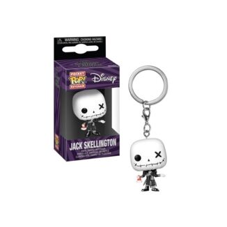 Patchwork Jack Skellington Keychain Night Before Christmas Disney Funko Pocket POP!