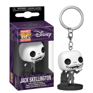 Jack Skellington Keychain Night before Christmas 30th Anniversary Disney Funko Pocket POP!