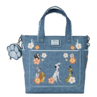 Bolso Tote Bag Mochila Convertible Perros y Gatos Denim Disney Loungefly