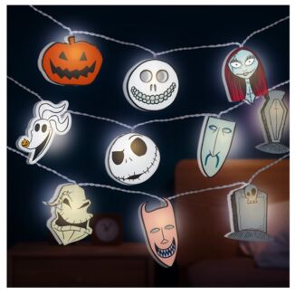 Cadena Luces Colgantes Pesadilla antes de Navidad Disney Tim Burton