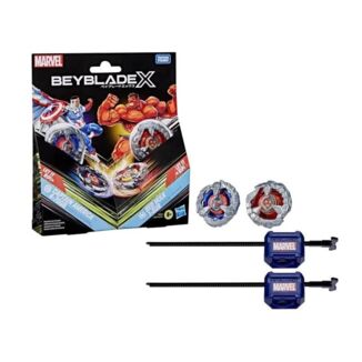 Beyblade X Captain America 4-70GB & Red Hulk 1-80R Marvel Comics